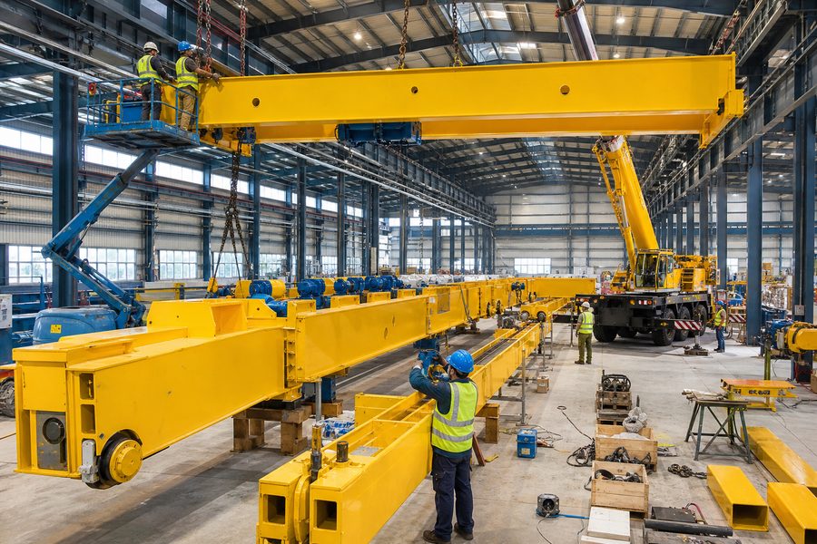 Монтаж кранов — выполнение работ